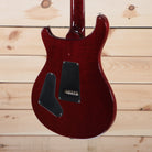 PRS Artist Prototype B-1 electric guitar cherry red back view with dual cavity covers and stoptail bridge
