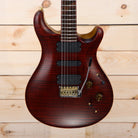 PRS Private Stock 513 electric guitar PS#1925 flamed maple top deep red burst finish with tremolo and gold hardware