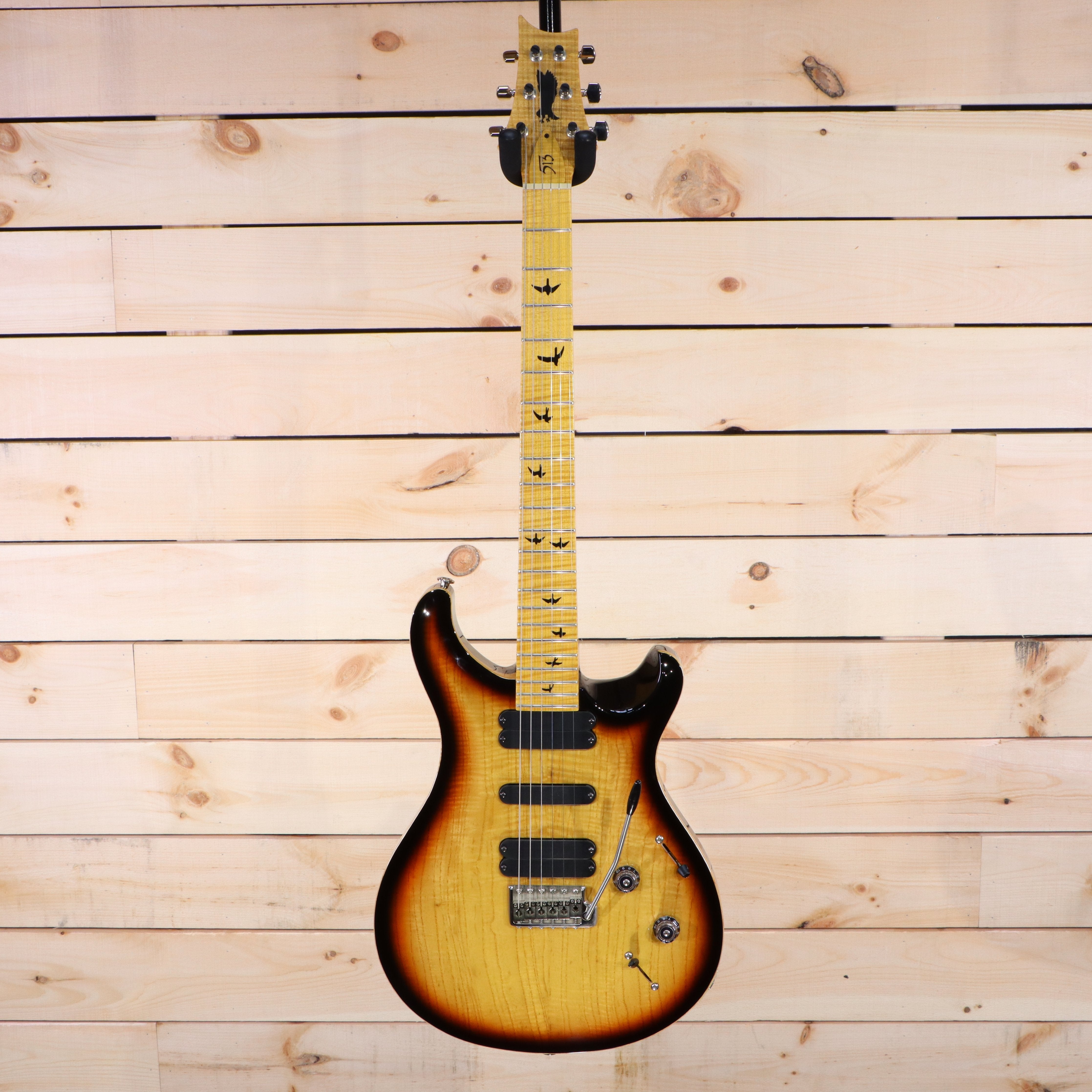 PRS Private Stock 513 electric guitar tobacco sunburst flamed maple top with bird inlays maple fretboard