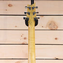 PRS Private Stock 513 electric guitar natural flamed maple neck headstock back with chrome tuners