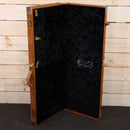 PRS Private Stock 513 guitar case brown leather exterior black velvet interior brass hardware combination lock