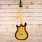 PRS Private Stock 513 electric guitar sunburst finish flamed maple neck back view with contoured body