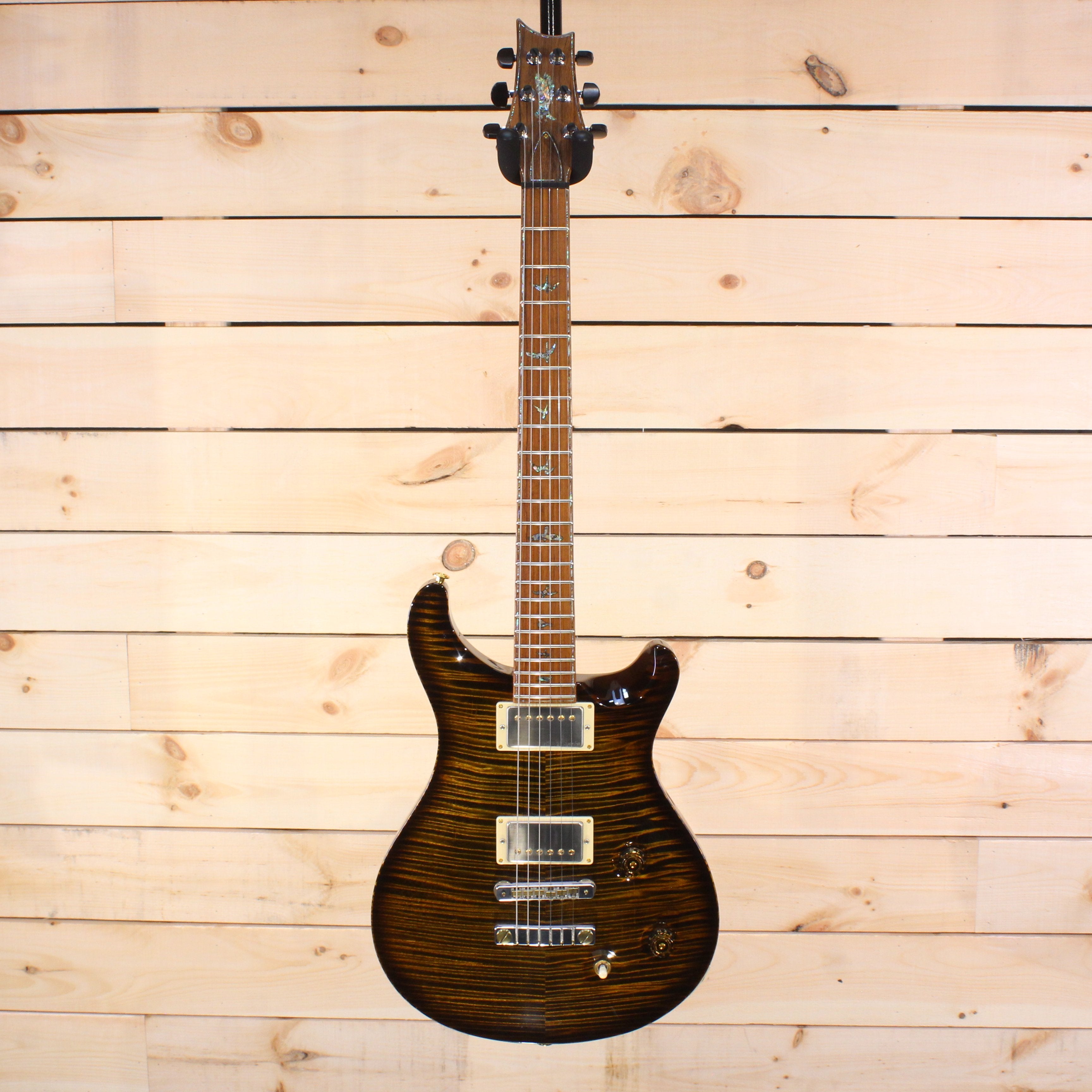 PRS Private Stock Custom 22 electric guitar flamed maple top dark burst finish with gold hardware humbuckers