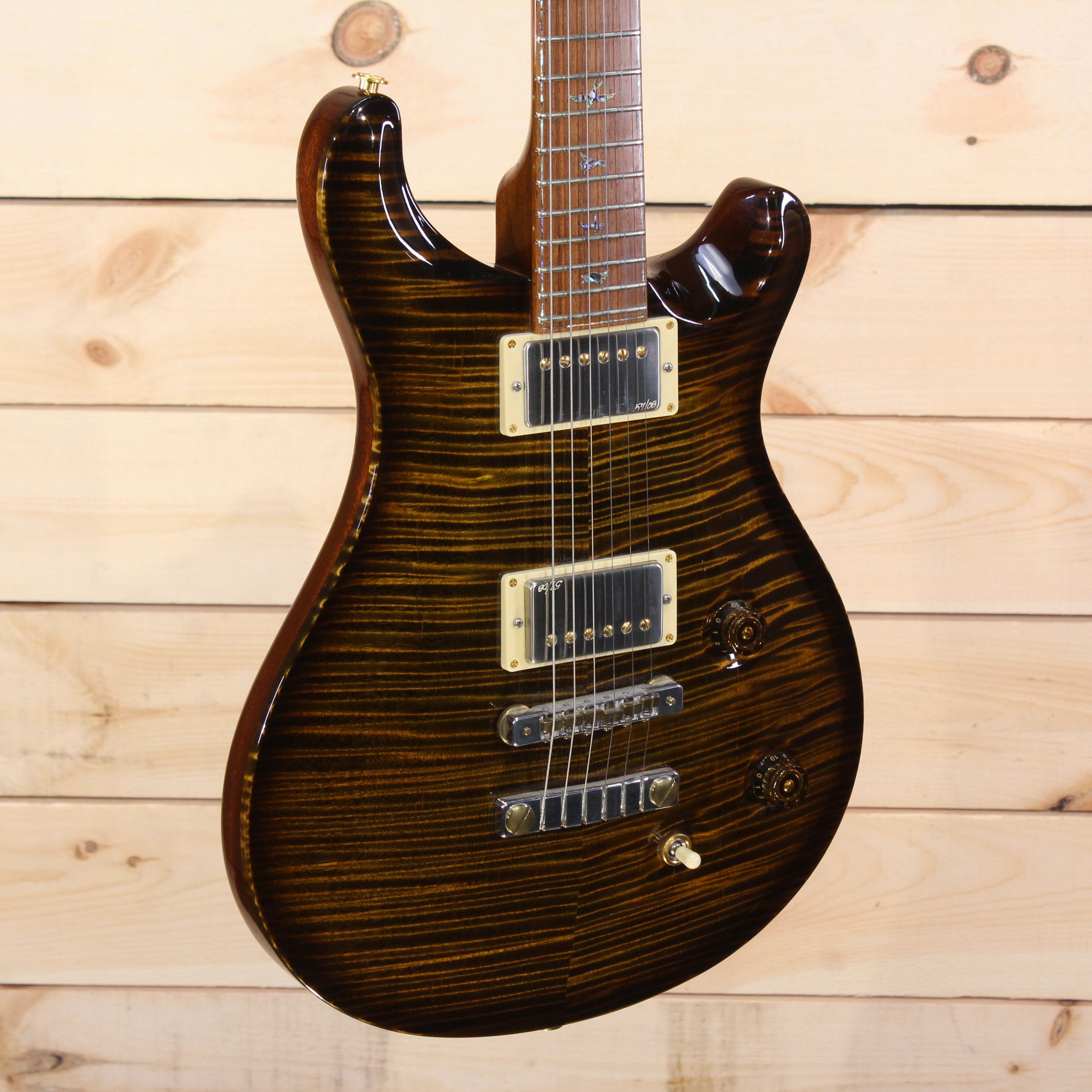 PRS Private Stock Custom 22 electric guitar flamed maple top dark burst finish with dual humbuckers gold hardware