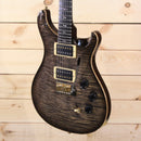 PRS Private Stock Custom 24 electric guitar charcoal burst flamed maple top with gold hardware and dual humbuckers