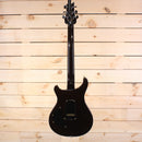 PRS Private Stock Custom 24 electric guitar black finish back view with gold hardware cavity cover