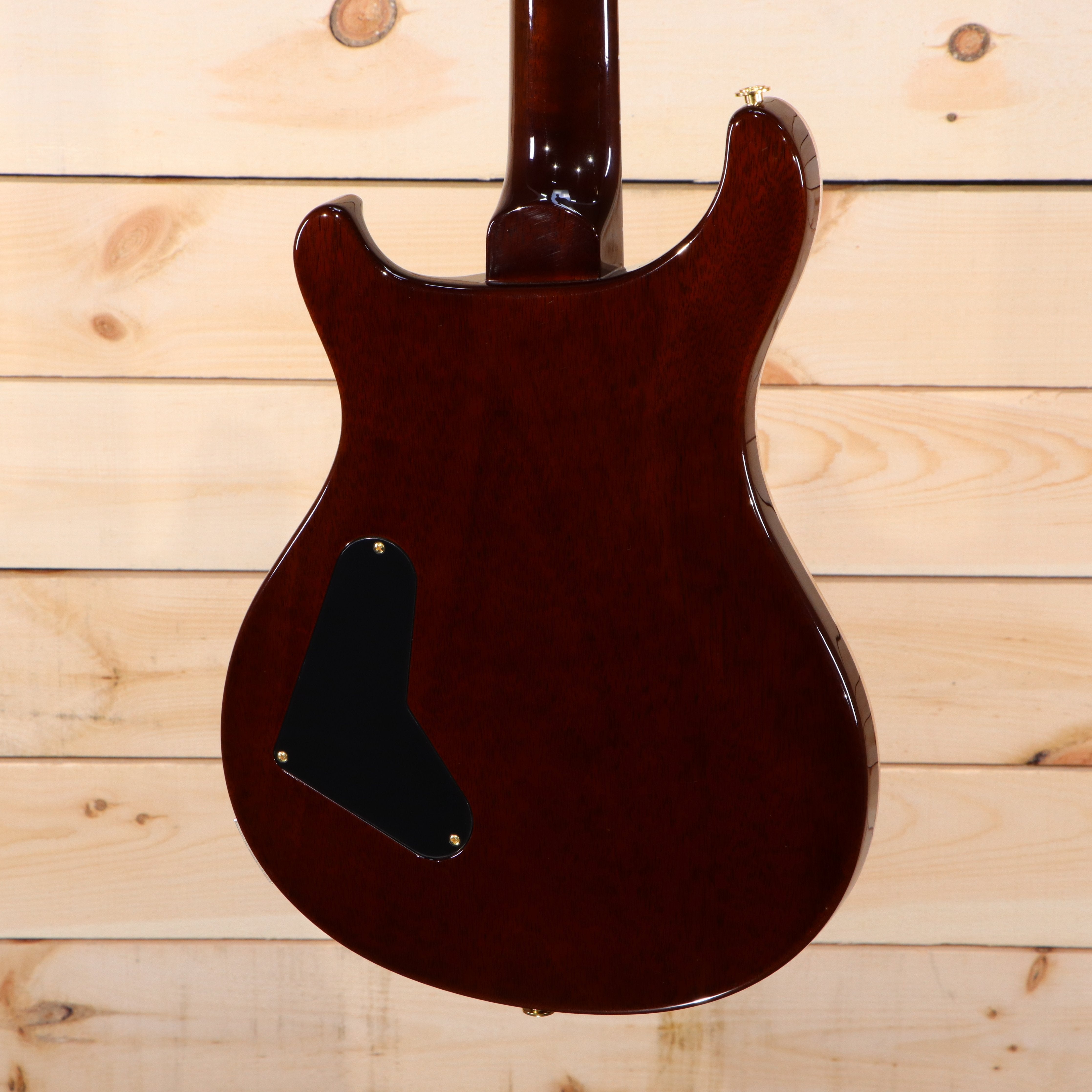 PRS Private Stock Custom 24 electric guitar mahogany back with black control cavity cover and gold hardware