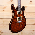PRS Private Stock Custom 24 electric guitar quilted maple top amber burst finish with gold hardware humbuckers