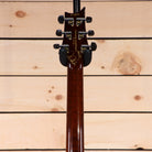 PRS Private Stock Custom 24 electric guitar PS#02827 back headstock view with mahogany neck and gold tuner logos
