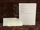 PRS Private Stock Custom 24 electric guitar documents with eagle inlay art, Brazilian Rosewood specs sheet