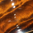 PRS Private Stock Custom 24 electric guitar figured tiger maple top with high-gloss amber finish detail