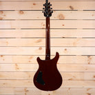 PRS Private Stock Custom 24 electric guitar back view mahogany body black control cavity cover gold hardware