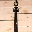 PRS Private Stock McCarty PS#01059 electric guitar back headstock view with gold tuners and jade buttons
