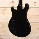 PRS Private Stock McCarty electric guitar Black back view with gold hardware and control cavity cover