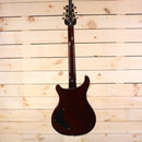 PRS Private Stock Custom 22 electric guitar back view with gold hardware and dark cherry finish control cavity cover