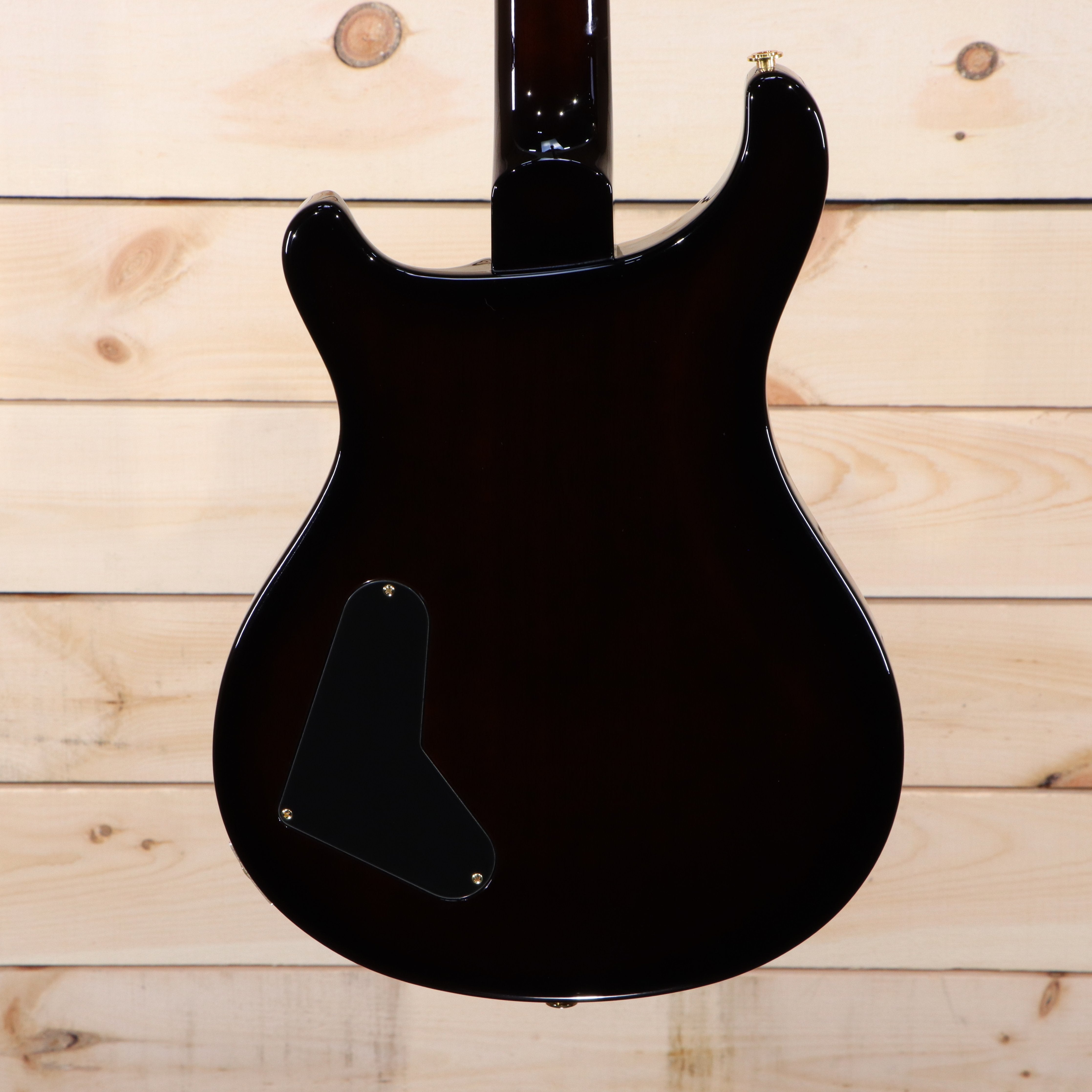 PRS Private Stock Signature PS#4451 electric guitar black finish back view with gold hardware cavity cover