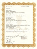 PRS Private Stock Signature PS#4451 certificate of authenticity with specs Charcoal Burst Macassar ebony fingerboard