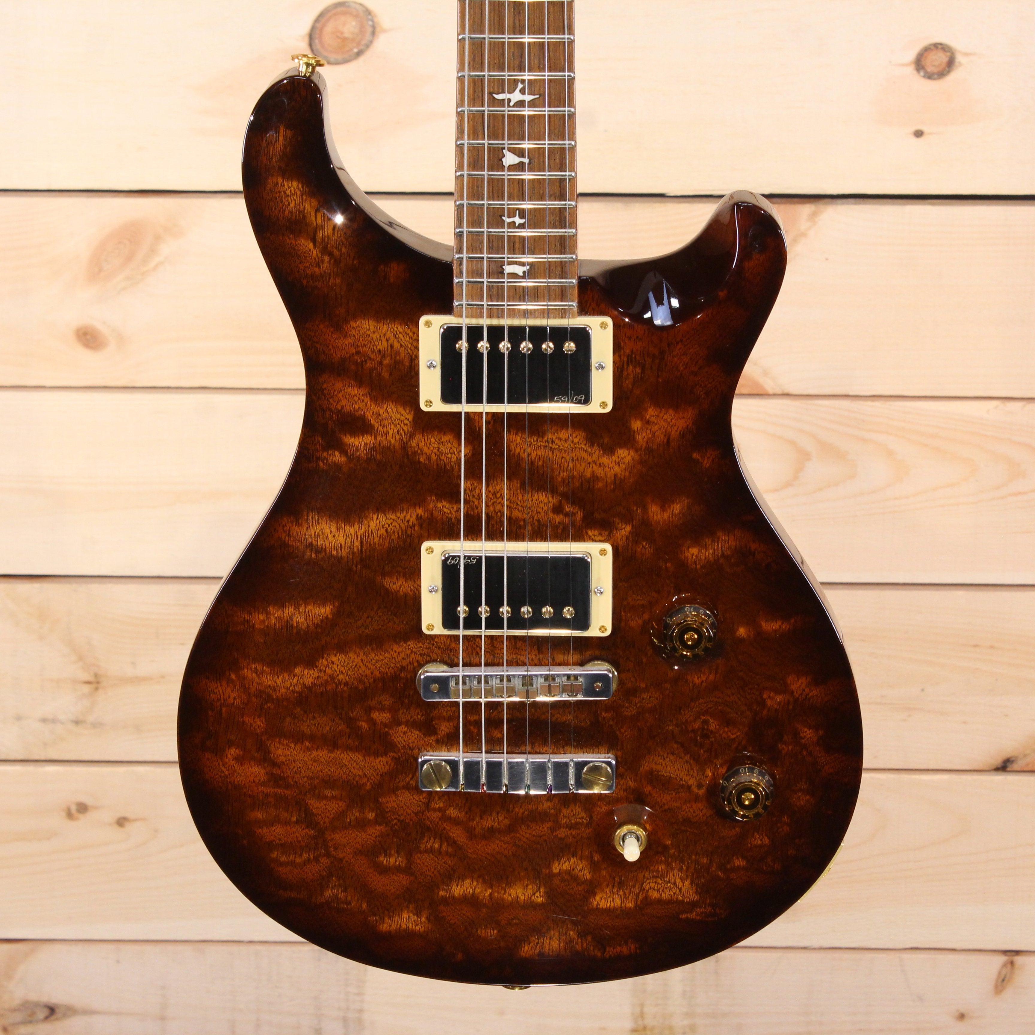 PRS Private Stock Standard 22 electric guitar quilted maple top amber burst finish with gold hardware dual humbuckers