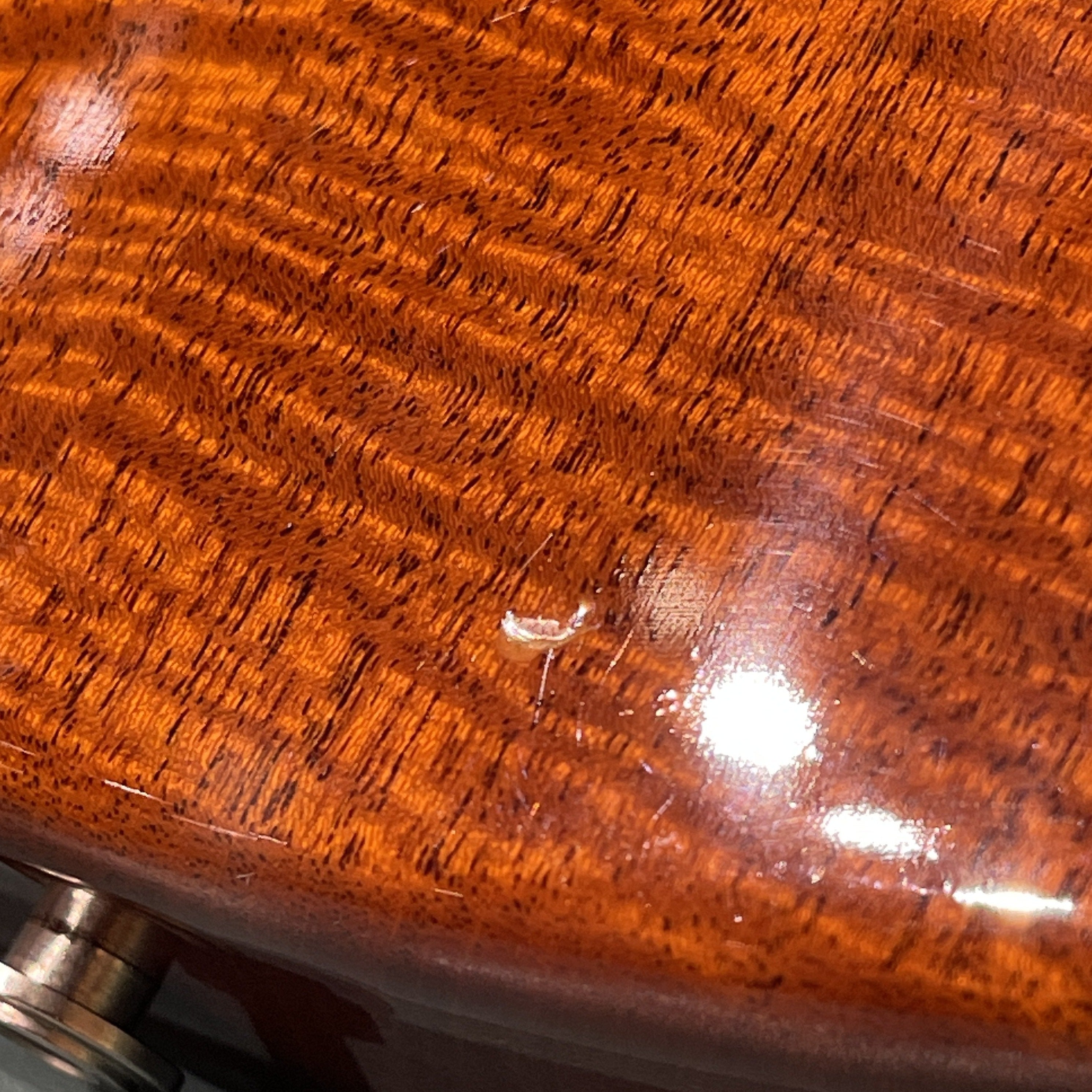PRS Singlecut electric guitar figured mahogany top with rich amber-red finish and high-gloss lacquer