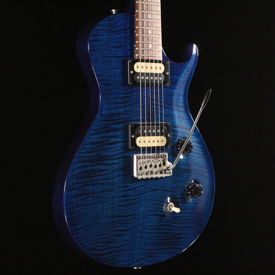 PRS Singlecut Trem electric guitar whale blue flamed maple top with dual humbuckers and tremolo bridge