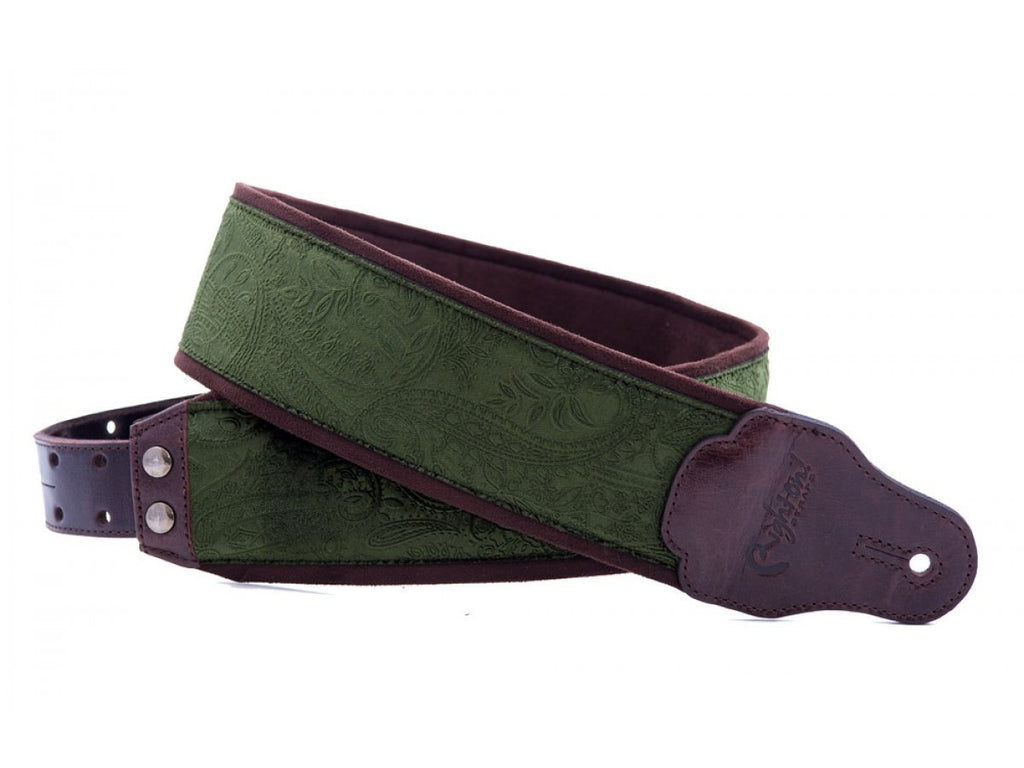Right-On Jazz Strap Cashmere (Green)-1-Righteous Guitars