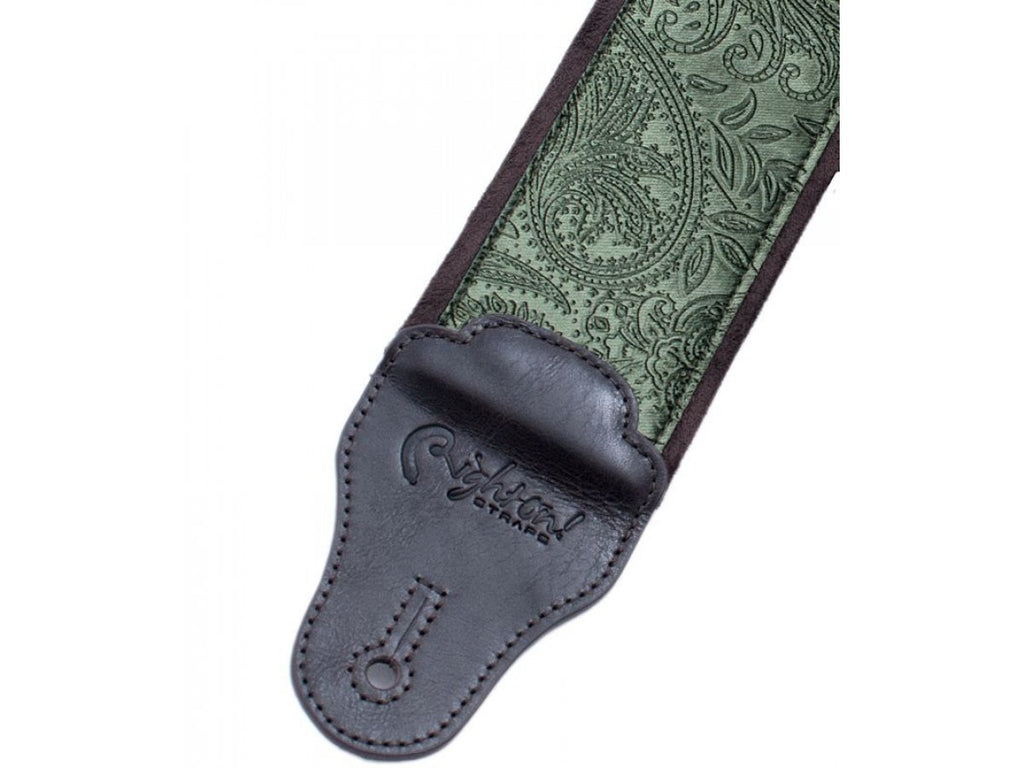 Right-On Jazz Strap Cashmere (Green)-2-Righteous Guitars