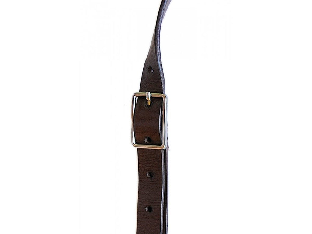 Right-On Leathercraft Slim Brown Strap-3-Righteous Guitars