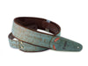 Right-On Mojo Strap Cork Teal-1-Righteous Guitars