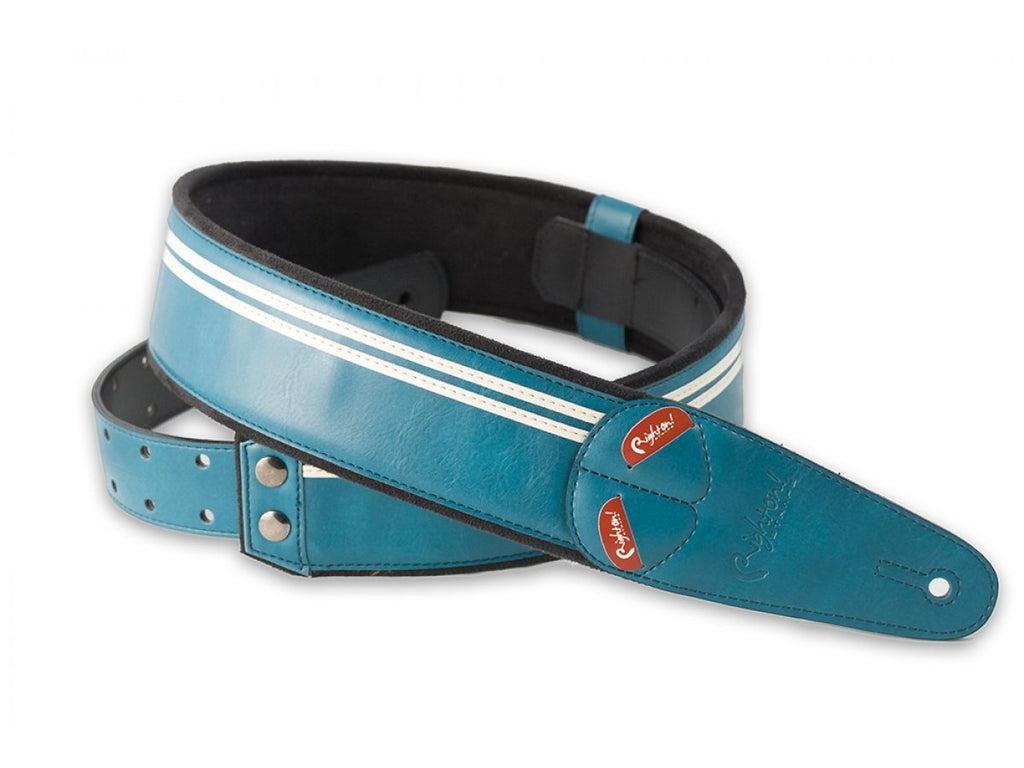 Right-On Mojo Strap Race (Teal)-1-Righteous Guitars