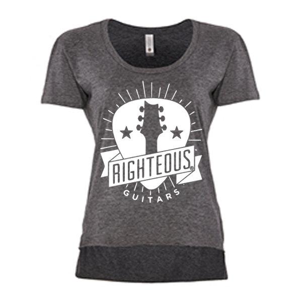 Righteous Guitars Shirt Women's Charcoal-1-Righteous Guitars