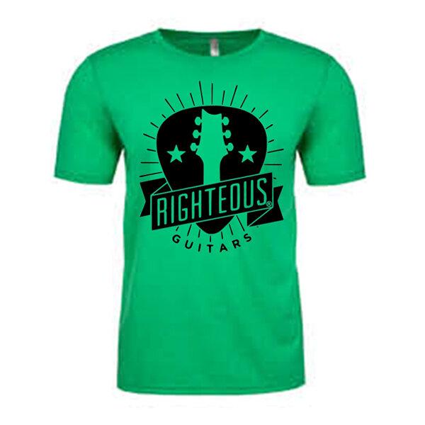 Righteous Guitars T Shirt Men's Envy Green-1-Righteous Guitars