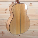 Santa Cruz OM Grand Custom natural finish acoustic guitar with figured maple back and sides center seam