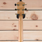 Taylor 224ce-K DLX Shaded Edgeburst acoustic-electric guitar headstock rear view with gold Taylor tuners