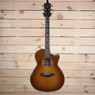 Taylor 2021 614ce Builder's Edition acoustic-electric Grand Auditorium cutaway with sunburst flamed top and gold tuners