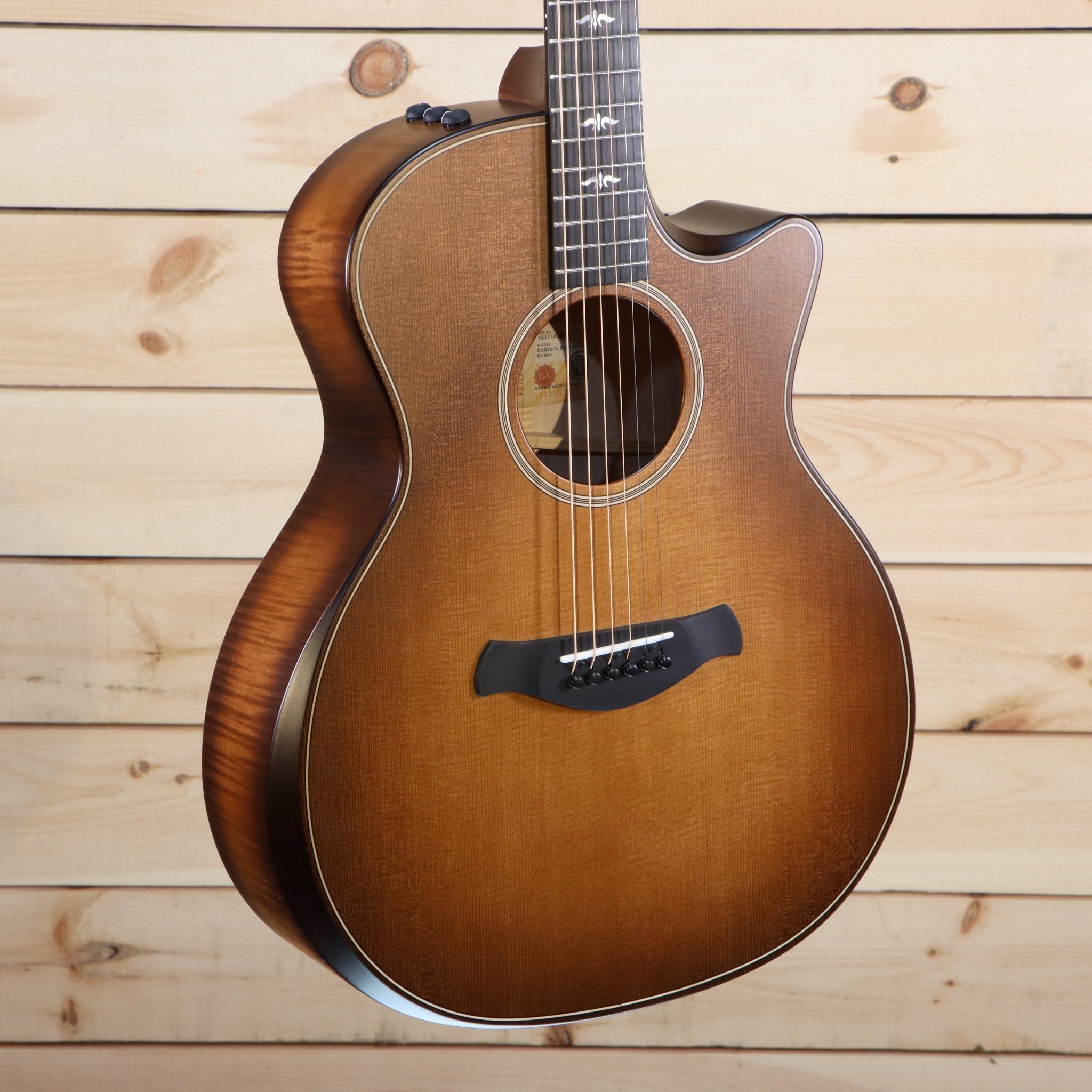 Taylor 614ce Builder's Edition acoustic-electric Grand Auditorium antique sunburst flamed maple back and sides with cutaway