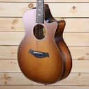 Taylor 2021 614ce Builder's Edition acoustic-electric Grand Auditorium sunburst finish with cutaway and flamed maple back