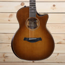 Taylor 2021 614ce Builder's Edition acoustic-electric Grand Auditorium cutaway with sunburst top and faux tortoise binding