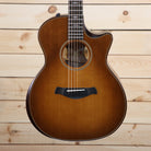 Taylor 2021 614ce Builder's Edition acoustic-electric Grand Auditorium cutaway with sunburst top and faux tortoise binding