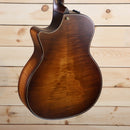Taylor 614ce Builder's Edition acoustic-electric Grand Auditorium guitar tobacco sunburst flamed maple back with cutaway