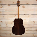 Taylor 818e Grand Orchestra acoustic-electric guitar rosewood back and sides with mahogany neck rear view