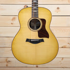 Taylor 818e Grand Orchestra acoustic-electric guitar natural finish with rosewood pickguard and body binding