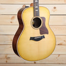 Taylor 818e Grand Orchestra acoustic-electric guitar natural finish with rosewood back and sides binding