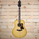 Taylor 818e Grand Orchestra acoustic-electric guitar natural finish with rosewood pickguard and body binding
