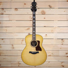 Taylor 818e Grand Orchestra acoustic-electric guitar natural finish with rosewood pickguard and body binding