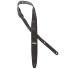 Taylor Black Leather Silver Logo 2.5" Strap-1-Righteous Guitars