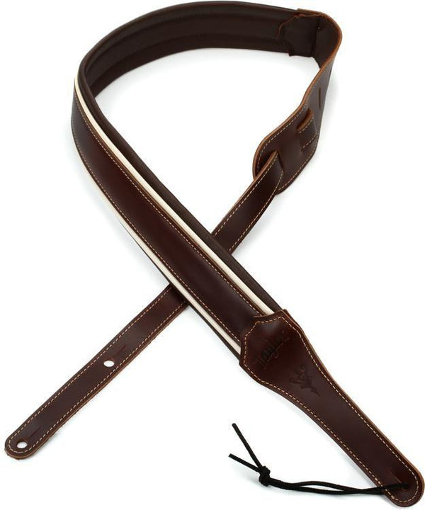 Taylor Century Strap, Cordovan/Cream 2.5"-1-Righteous Guitars