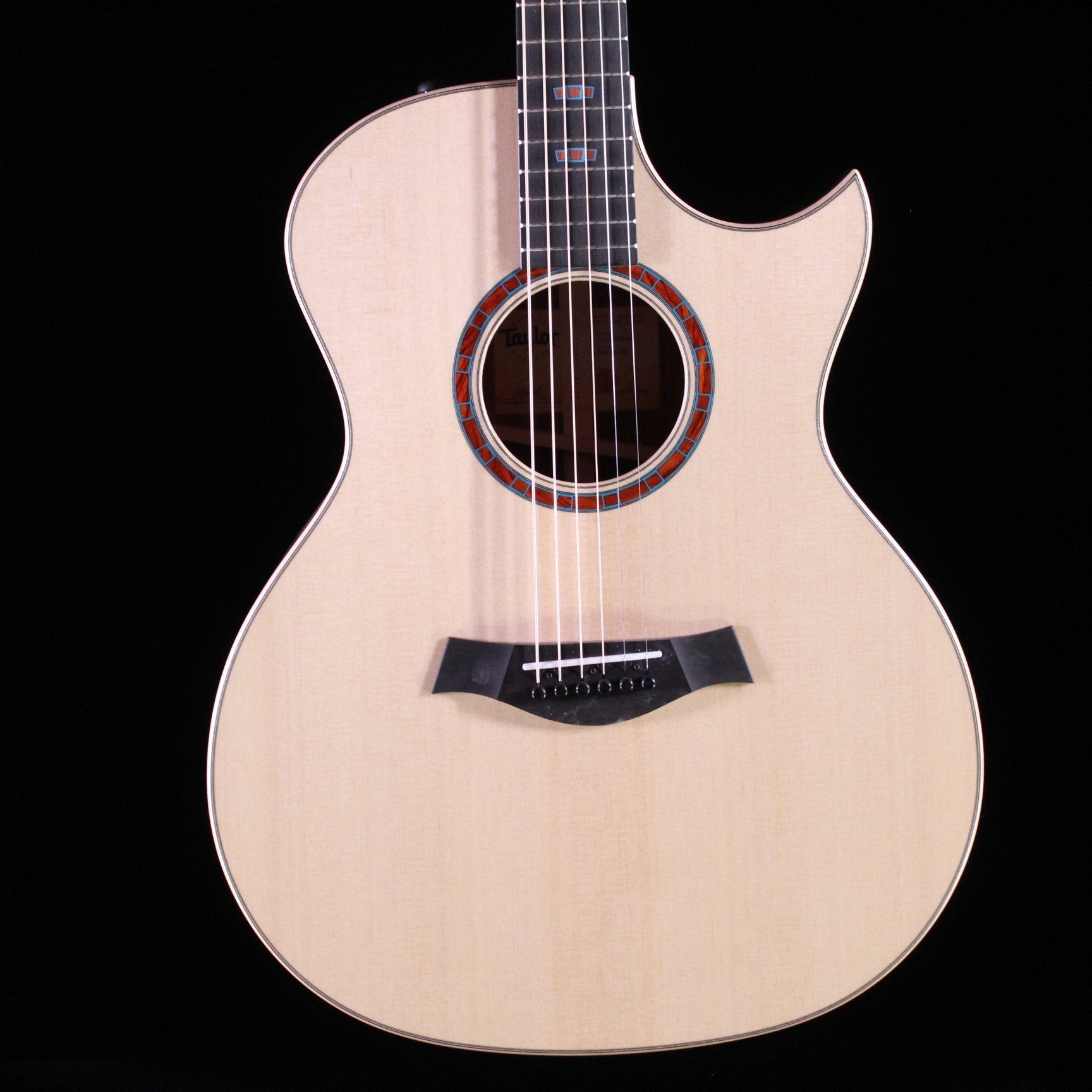 Taylor 2019 Custom GA acoustic guitar Cocobolo Cedar with cutaway and decorative rosette inlay