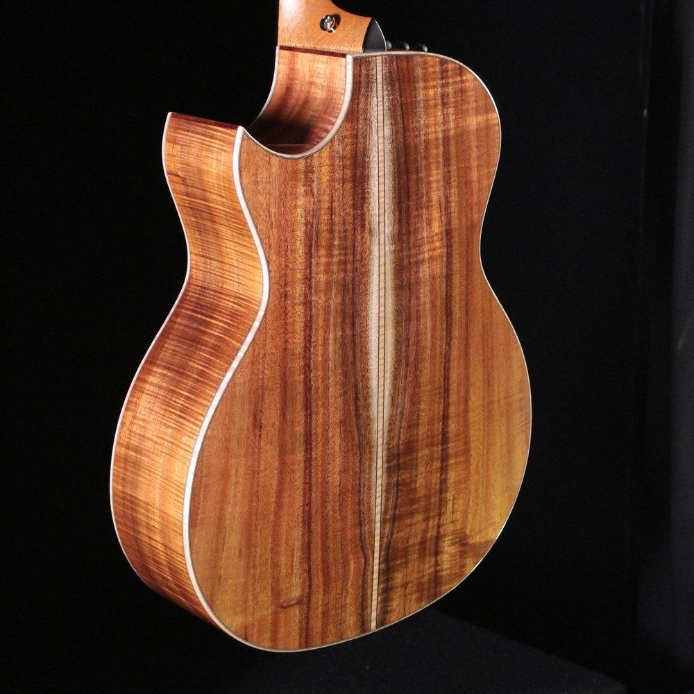 Taylor 2019 Custom GA acoustic-electric guitar Koa back and sides with figured grain cutaway