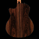 Taylor 2018 Custom GS acoustic guitar Bocote back with dramatic dark grain stripes and cutaway