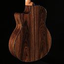 Taylor 2018 Custom GS acoustic guitar Bocote back and sides with striking dark grain figuring and cutaway